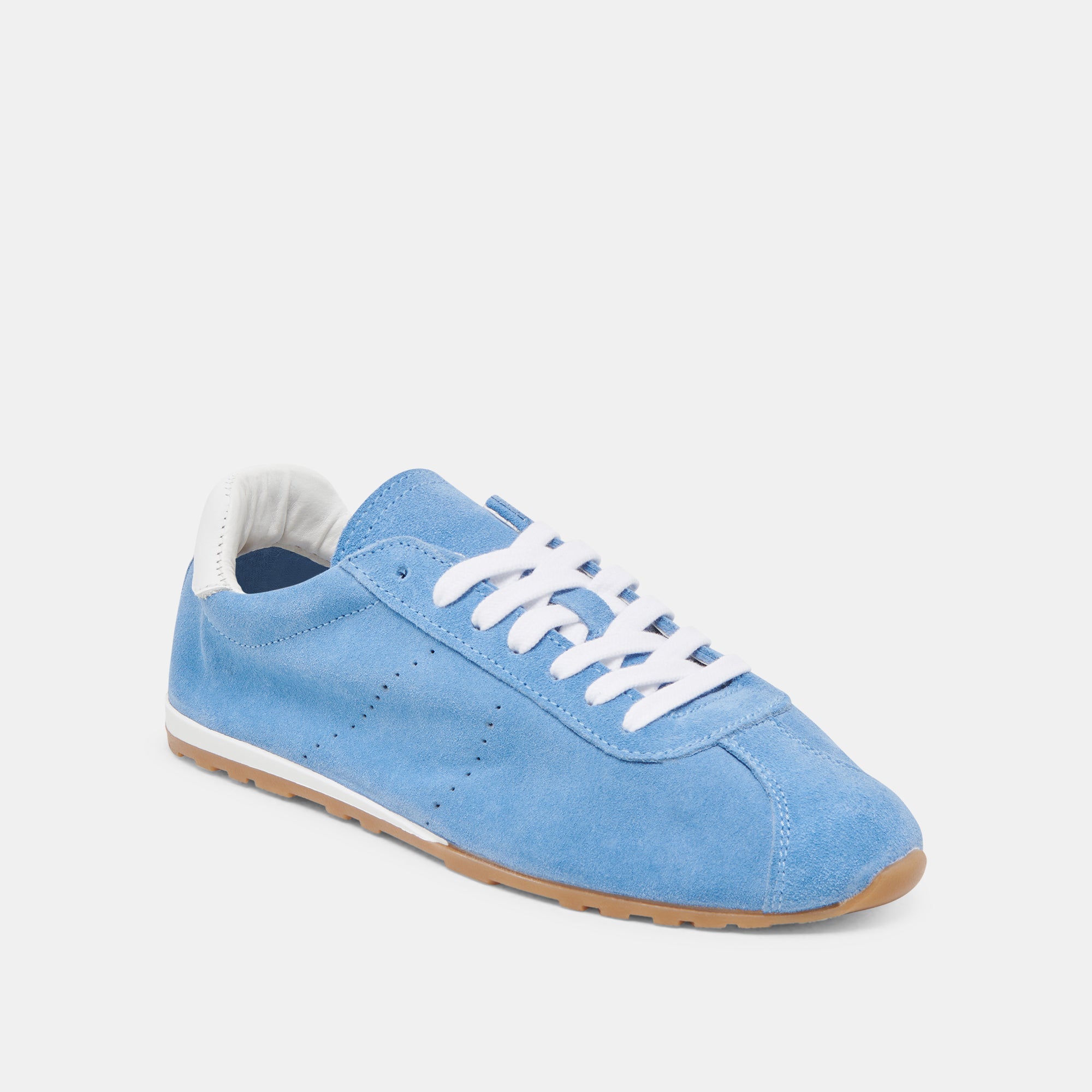 SERINA Women's Blue Suede Sneakers - Comfortable Casual Shoes for Walking, Running & Everyday Wear