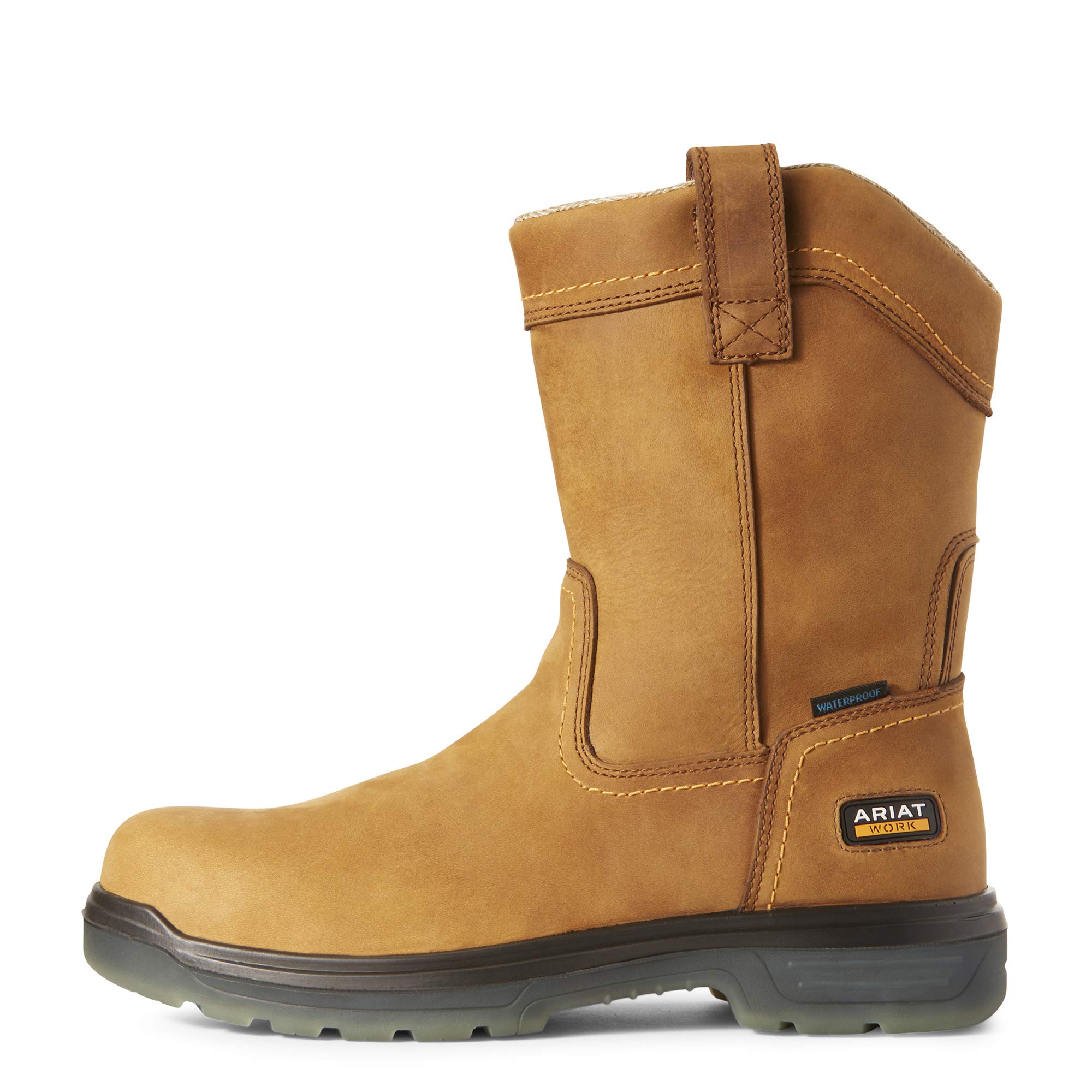 Ariat Men's Turbo Work Boots - Waterproof Steel Toe, Comfortable & Durable for Construction, Farming & Outdoor Work - Perfect for Job Sites, Hiking & Heavy Duty Use