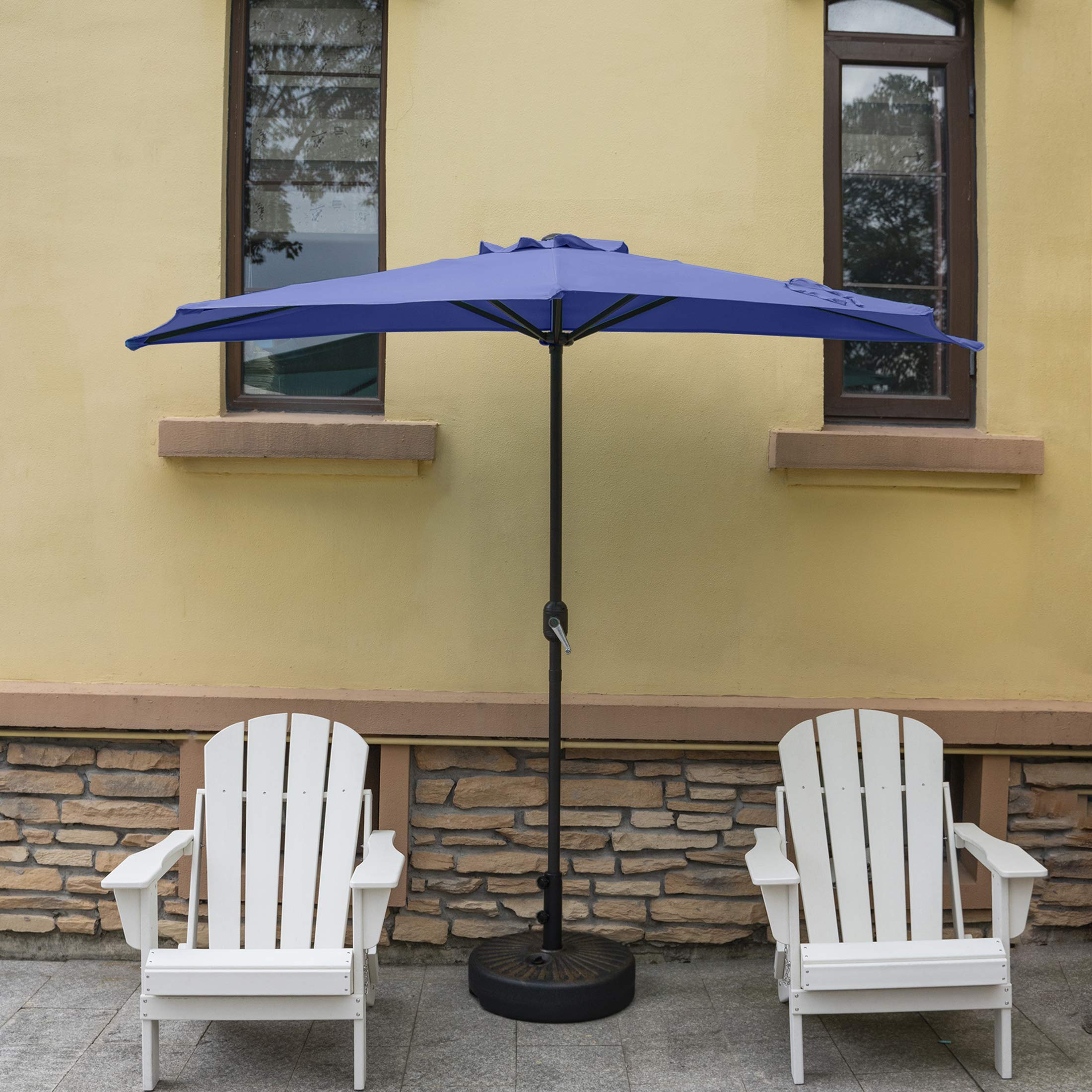 9 Ft Patio Umbrella for Outdoor - Heavy Duty Market Umbrella with Crank Lift, UV Protection - Perfect for Backyard, Garden, Poolside, and Balcony Use