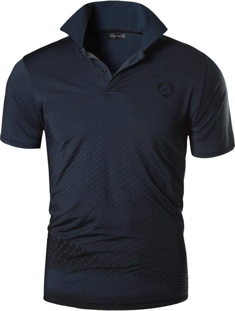 jeansian Men's Quick Dry Polo Shirts 3-Pack - Moisture Wicking Golf Tennis Bowling Tees for Active Outdoor Sports & Casual Wear