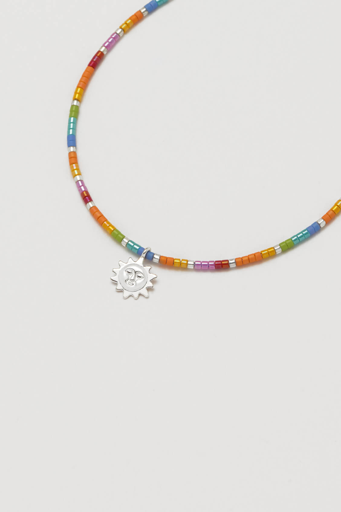 Beaded Rainbow Sun Charm Louise Bracelet - Handmade Bohemian Beaded Bracelet for Women - Perfect for Summer Festivals, Beach Parties & Boho Fashion Accessories