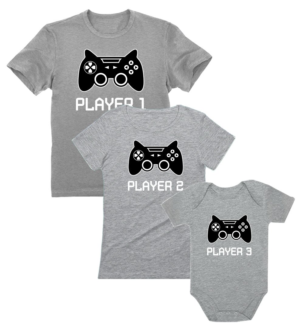 Family Matching Outfits for Mom Dad Baby Son Daughter - Cute Coordinating Family T-Shirts Set - Perfect for Family Photos, Holidays & Gaming Events