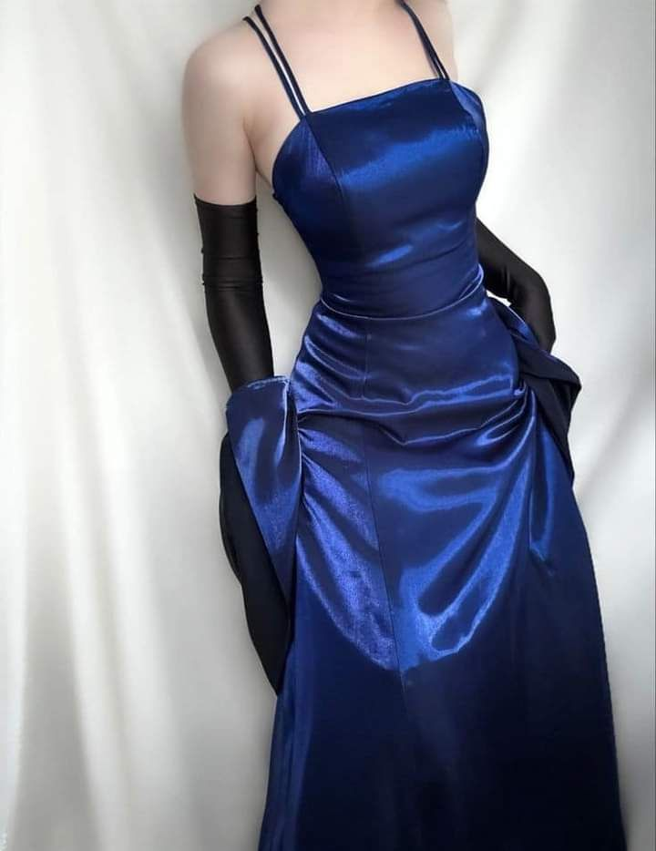 Elegant Navy Blue Long Prom Dresses - A-Line Vintage Formal Gown J4674 for Homecoming, Evening Gala & Special Occasions