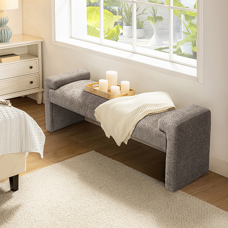 Vittoriano Upholstered Bed Foot Bench - Stylish Storage Ottoman for Bedroom, Living Room & Entryway - Perfect for Extra Seating, Shoe Storage & Home Decor