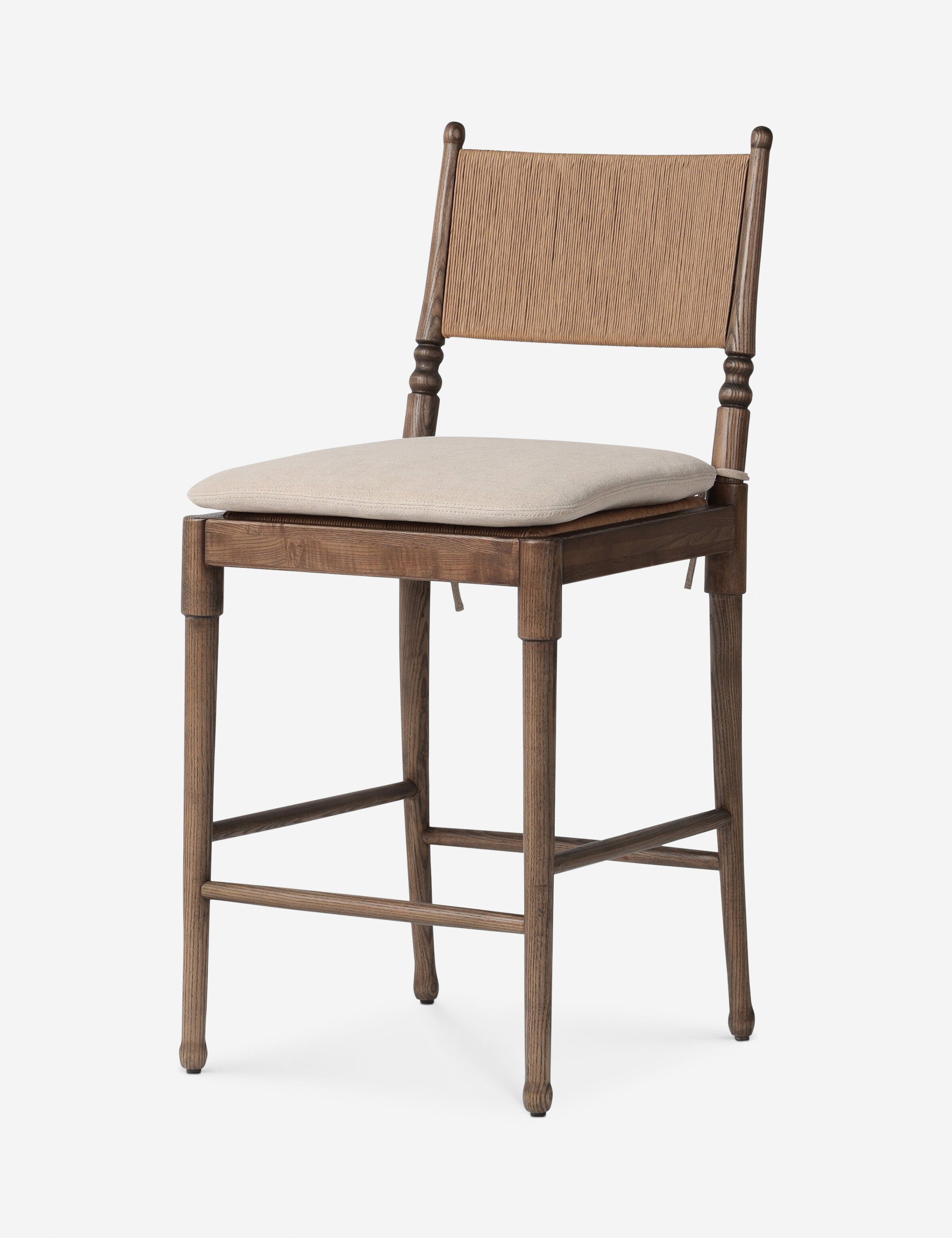 Fayth Bar and Counter Stool by Amber Lewis x Four Hands - Modern Kitchen & Dining Stools for Home Bar, Breakfast Nook & Restaurant Use