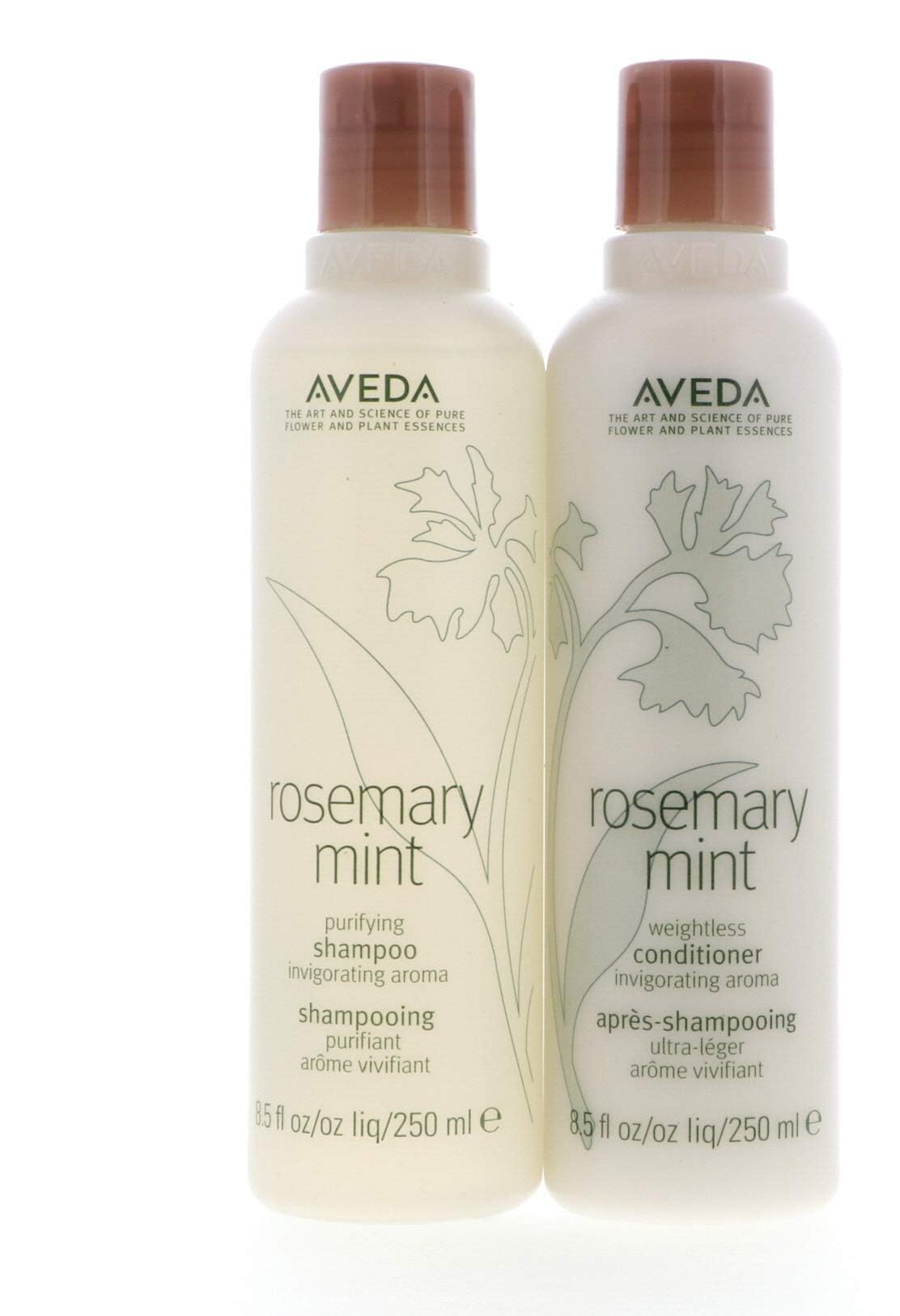 Aveda Rosemary Mint Shampoo & Conditioner Set - 8.5 oz Each for Hydrating & Refreshing Hair | Sulfate-Free & Vegan Hair Care Duo | Perfect for Daily Use & Scalp Revitalization