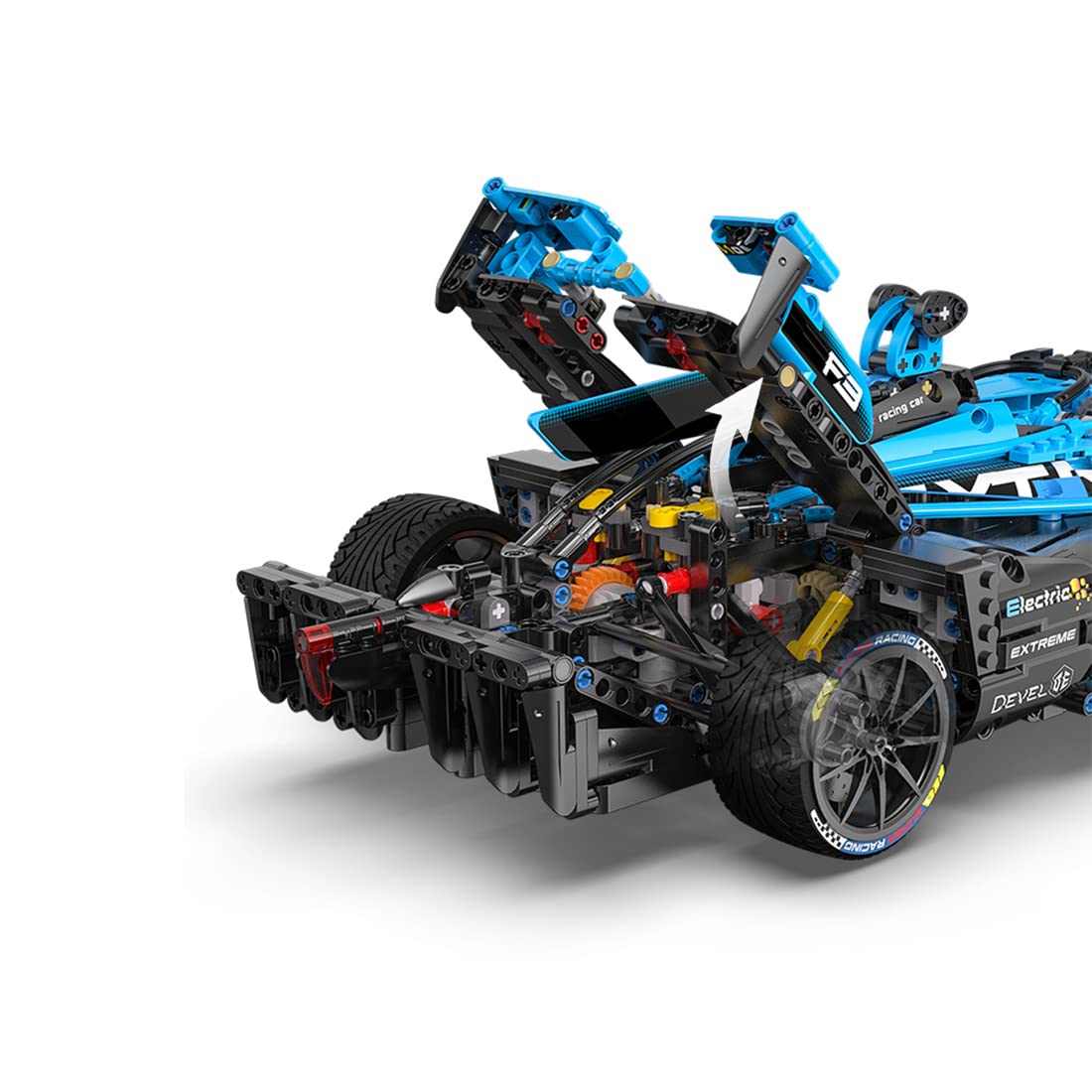 NEWRICE Formula 1 Racing Car Building Blocks Kit - 1:8 Scale MOC Model Sports Car Toy (1667 Pieces) for Adults & Teens 14+, Perfect for Collectors, DIY Enthusiasts & Home Office Decor - 2022 Edition