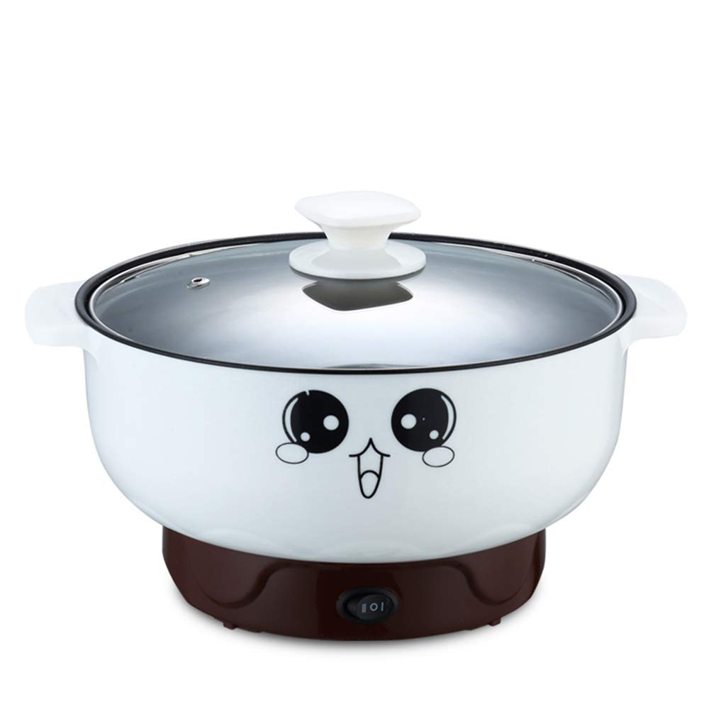 4-in-1 Multifunction Electric Skillet with Lid - Nonstick Stainless Steel Small Electric Stockpot for Hot Pot, Noodles, Rice, Steamed Eggs, Soup & Porridge - 3.6L 110V Electric Skillet - Perfect for Dorm, Office, Small Kitchen & Camping Cooking
