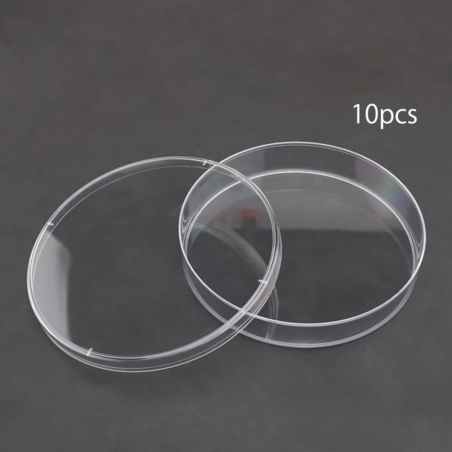 Othmro 10Pcs Plastic Petri Dishes with Lid, 4.72x0.79inch Lab Petri Dishes for Cell Culture, Science Experiments, Biological Research & School Projects - Perfect for Microbiology Studies, Classroom Labs & STEM Activities