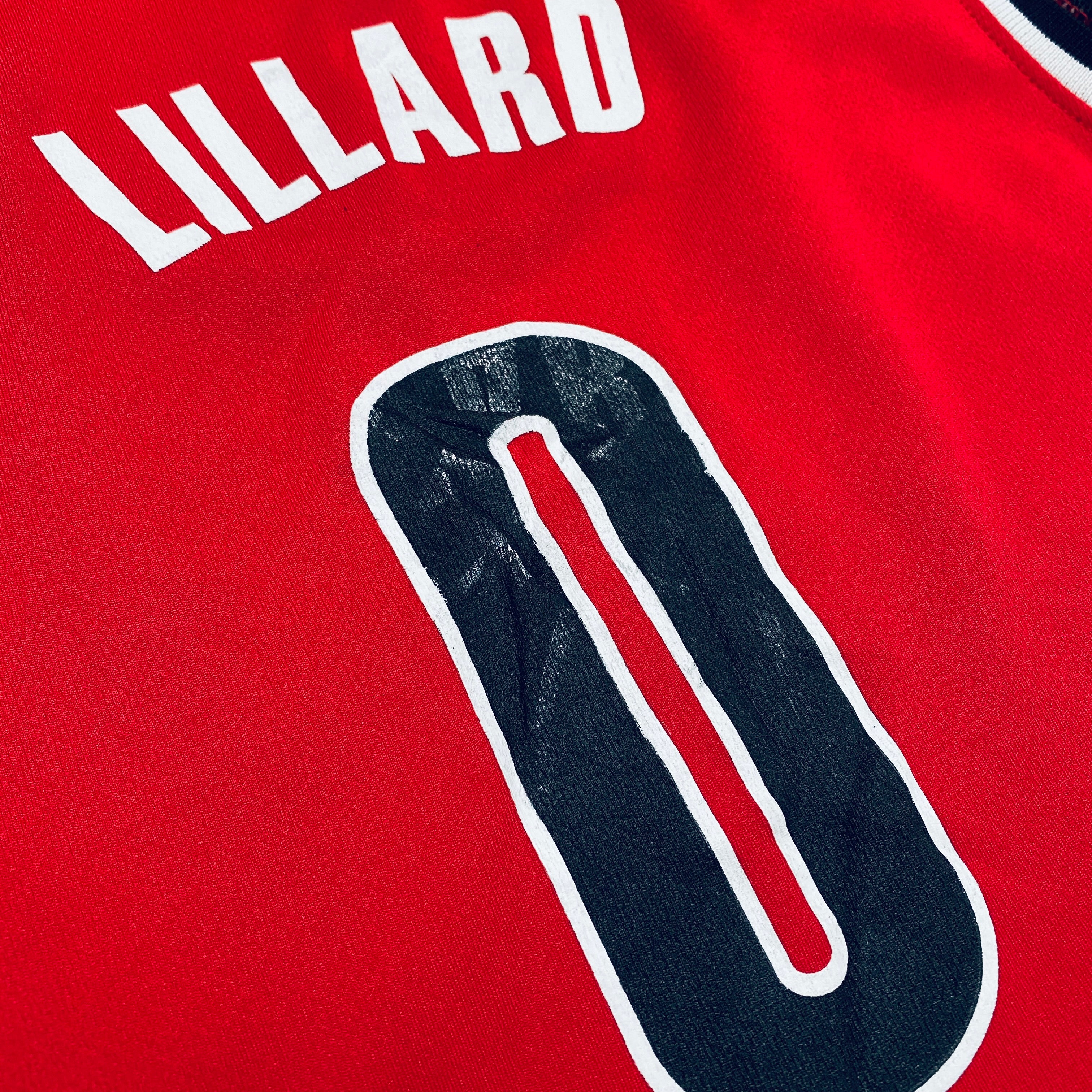 Adidas Damian Lillard Portland Trail Blazers 2012-13 Rookie Red Women's Jersey XXL - Perfect for Game Day, Fan Events & Basketball Collectibles