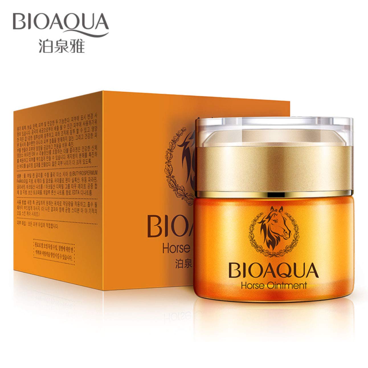 BIOAQUA HORSE Oil Cream - Anti-Aging Face Moisturizer, Skin Repair Ointment & Hydrating Essence for Dry Skin - 50g - Perfect for Night Care & Wrinkle Reduction