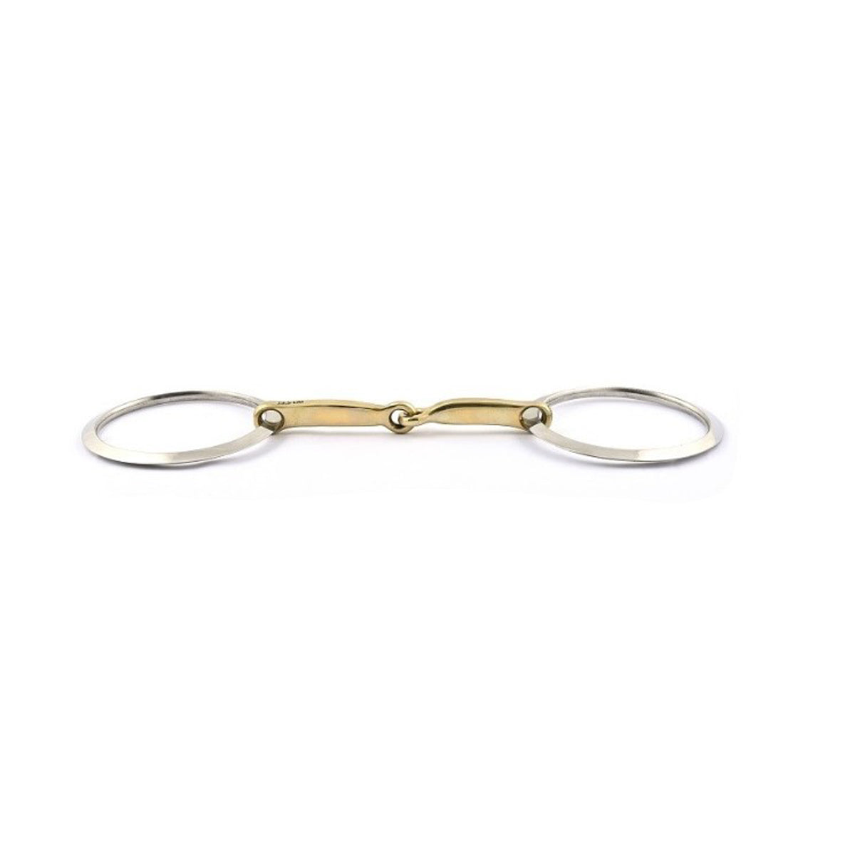 Jump'in French Link Squared Cannons Loose Ring Bit - Comfortable Horse Bit for Dressage & Training - Perfect for English Riding & Show Jumping