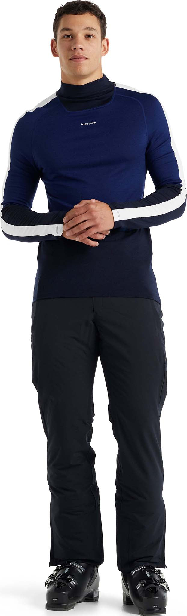 200 Sonebula Men's Long Sleeve Crewneck Base Layer Top - Thermal Underwear for Cold Weather, Hiking & Outdoor Activities