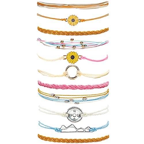 Q-11pcs-String Bracelets