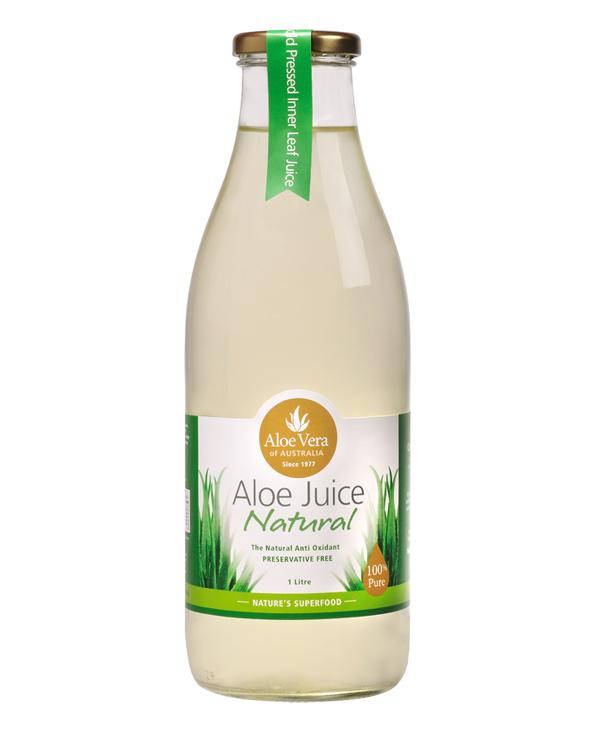 100% Pure Aloe Vera Juice from Australia - Natural Hydration & Skin Care - Perfect for Smoothies, Skincare Routine & Sunburn Relief