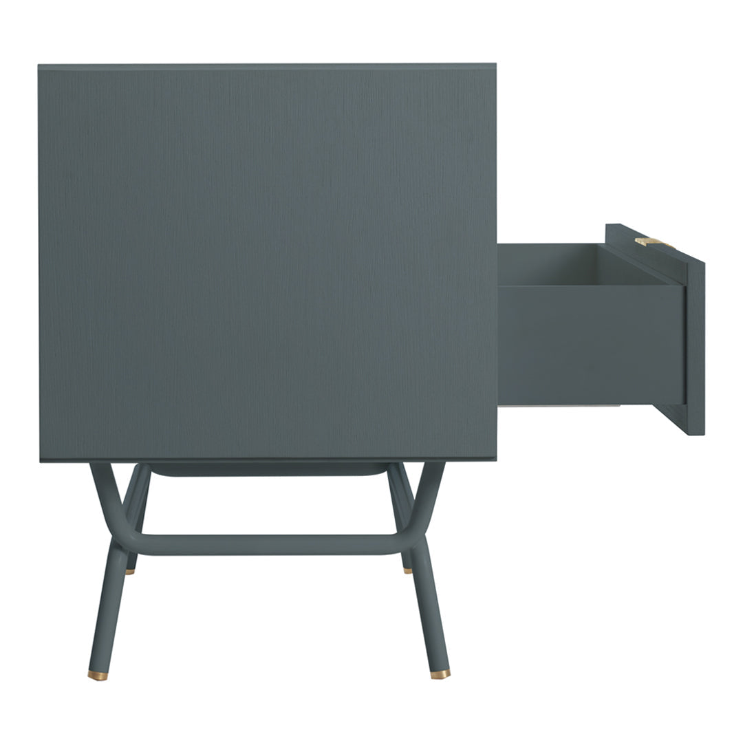 Modern Blu Dot Dang Nightstand - Minimalist Bedside Table with Storage Shelf | Perfect for Small Spaces, Bedrooms & Apartments