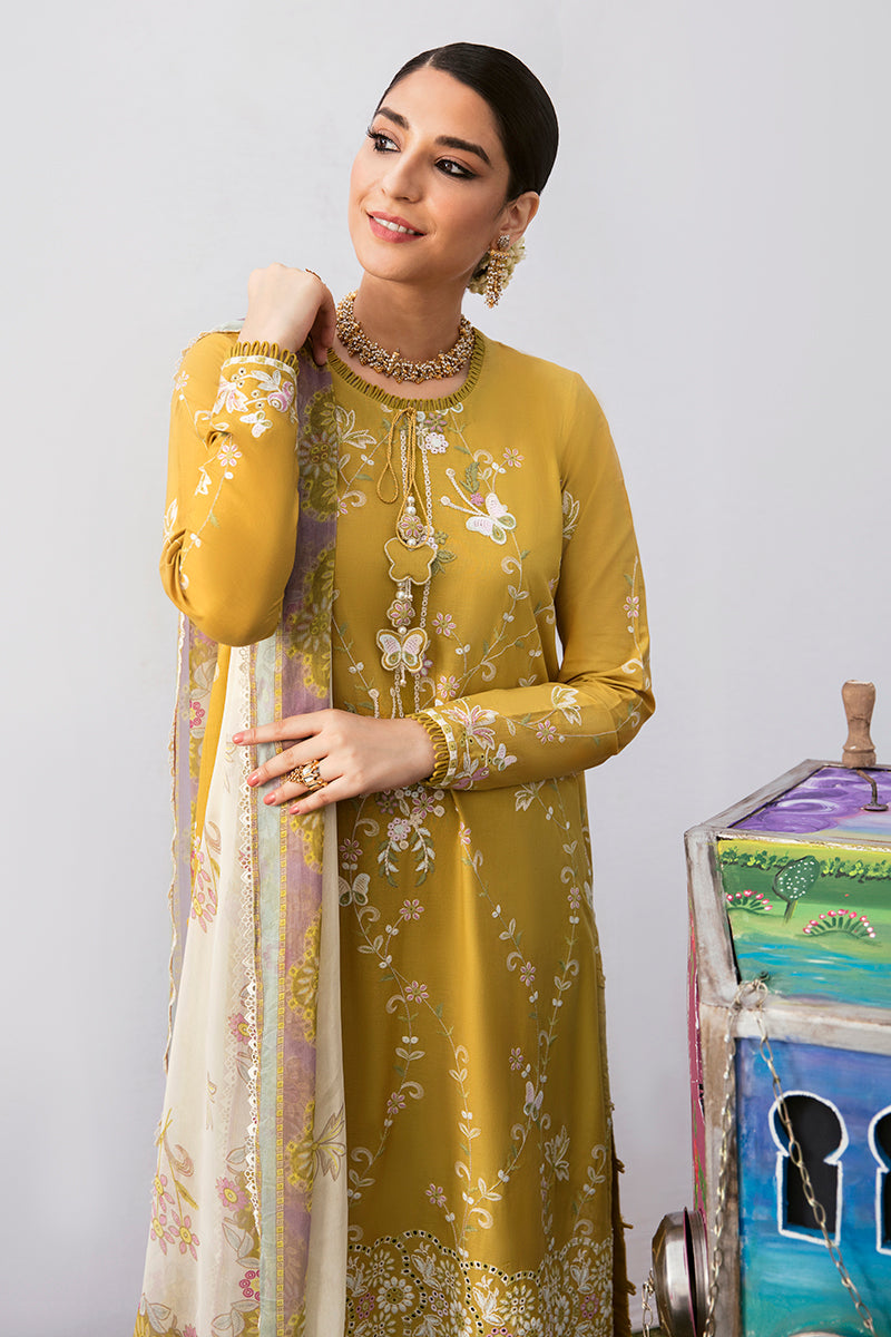 MOSS LILY 3-Piece Ethnic Outfit Set - Embroidered Cotton Shirt, Floral Dupatta & Palazzo Pants for Women | Perfect for Festivals, Weddings & Cultural Events