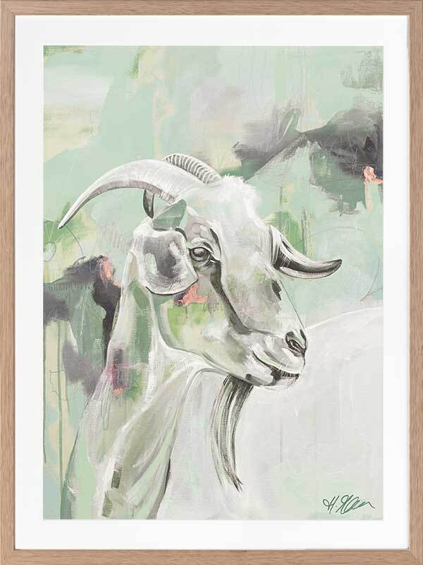 Pastel Green Framed Art Print - Modern Home Decor for Living Room, Bedroom & Office - Ready to Hang Wall Art