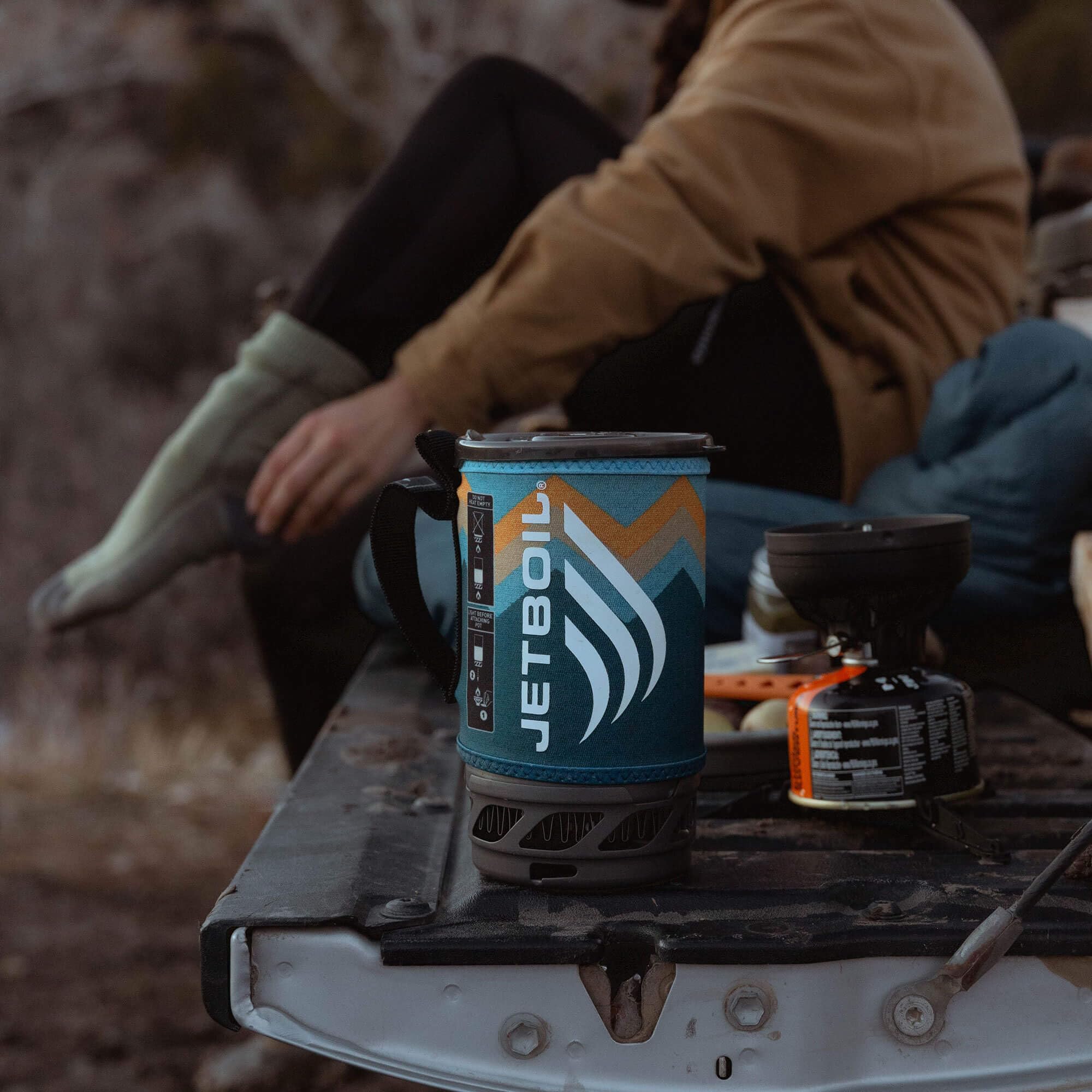 Jetboil Flash Camping Stove System - Compact Backpacking Stove with Cooking Cup | Portable Propane/Isobutane Burner for Hiking, Backpacking & Outdoor Adventures | Perfect for Camping Meals & Emergency Preparedness