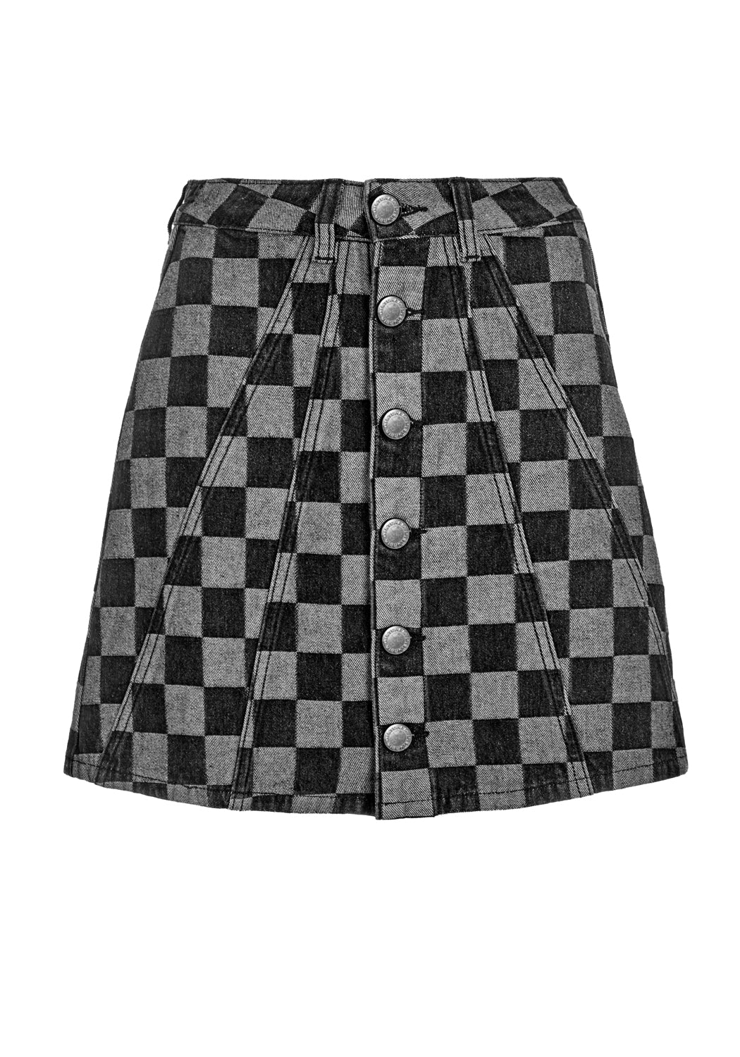 KERB A-Line Denim Mini Skirt for Women - High Waisted Stretch Jeans Skirt - Trendy Fashion Outfit for Casual Wear, Party & Date Night