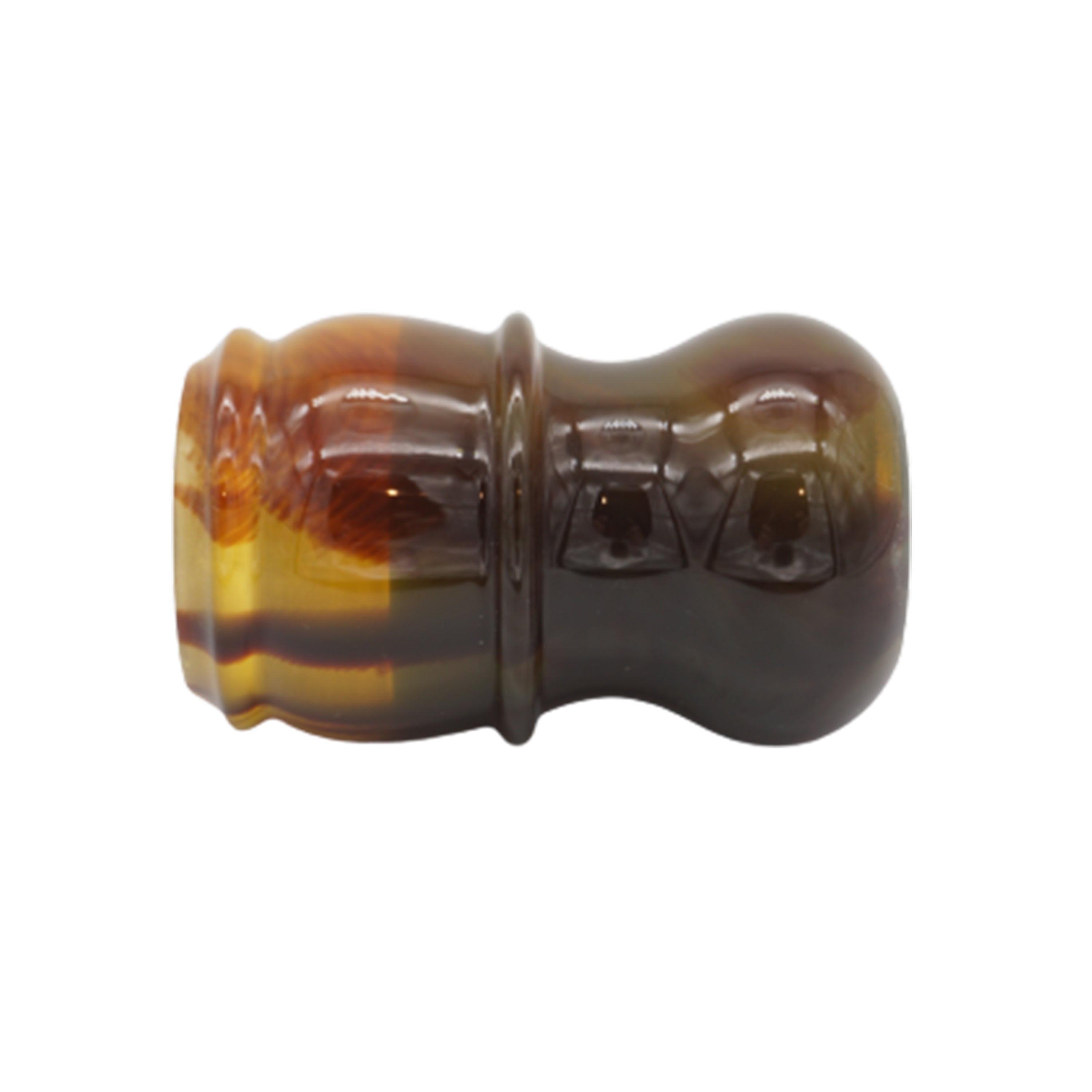 Premium Tortoise Handcrafted Shaving Brush Handle for 24mm & 26mm Knots - Luxury Wet Shaving Accessory for Men's Grooming & Barber Shop Use