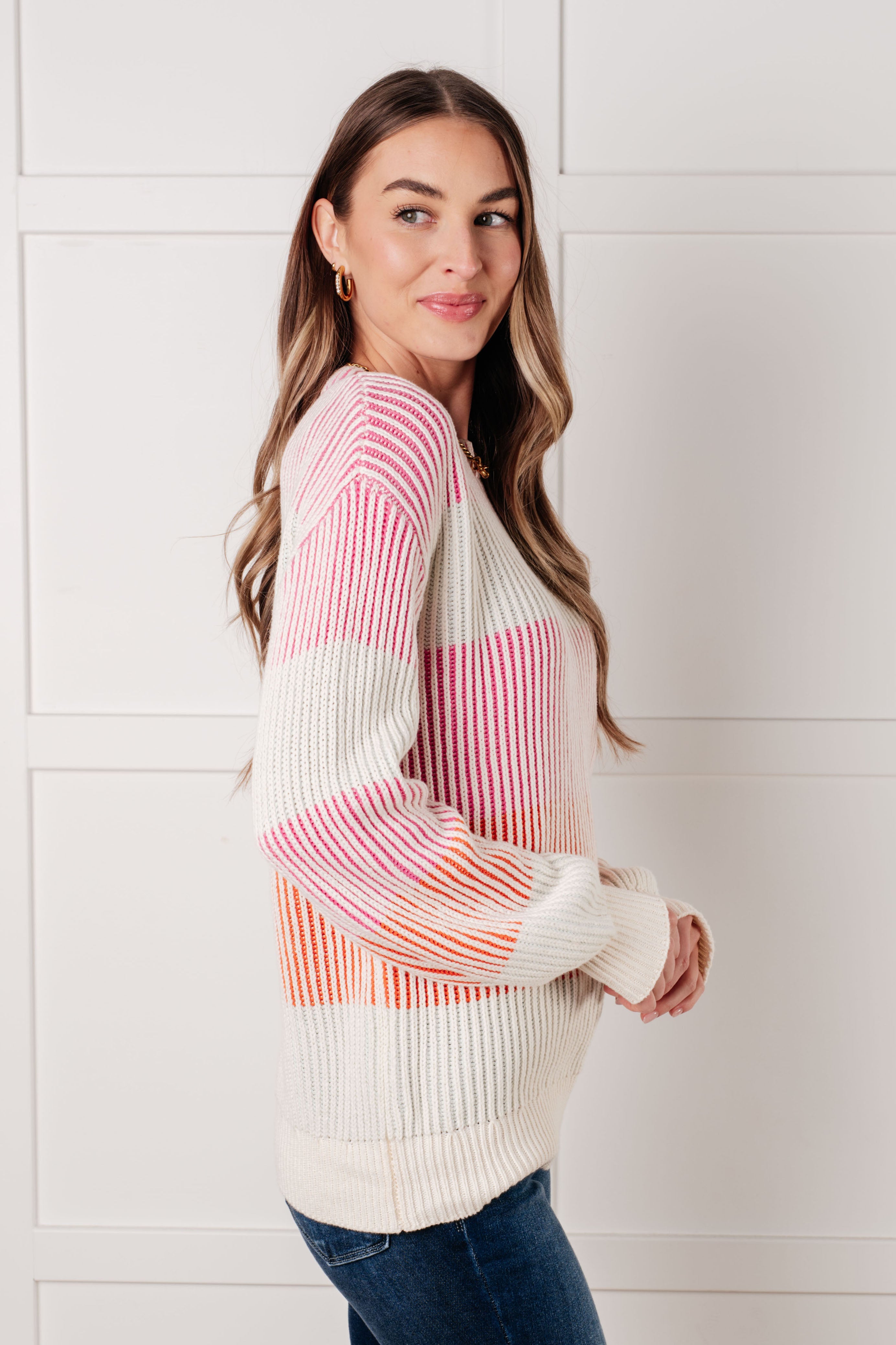Matchmaker Striped Ribbed Top for Women - Trendy Casual & Layering Tee | Perfect for Everyday Wear, Date Nights & Office Outfits