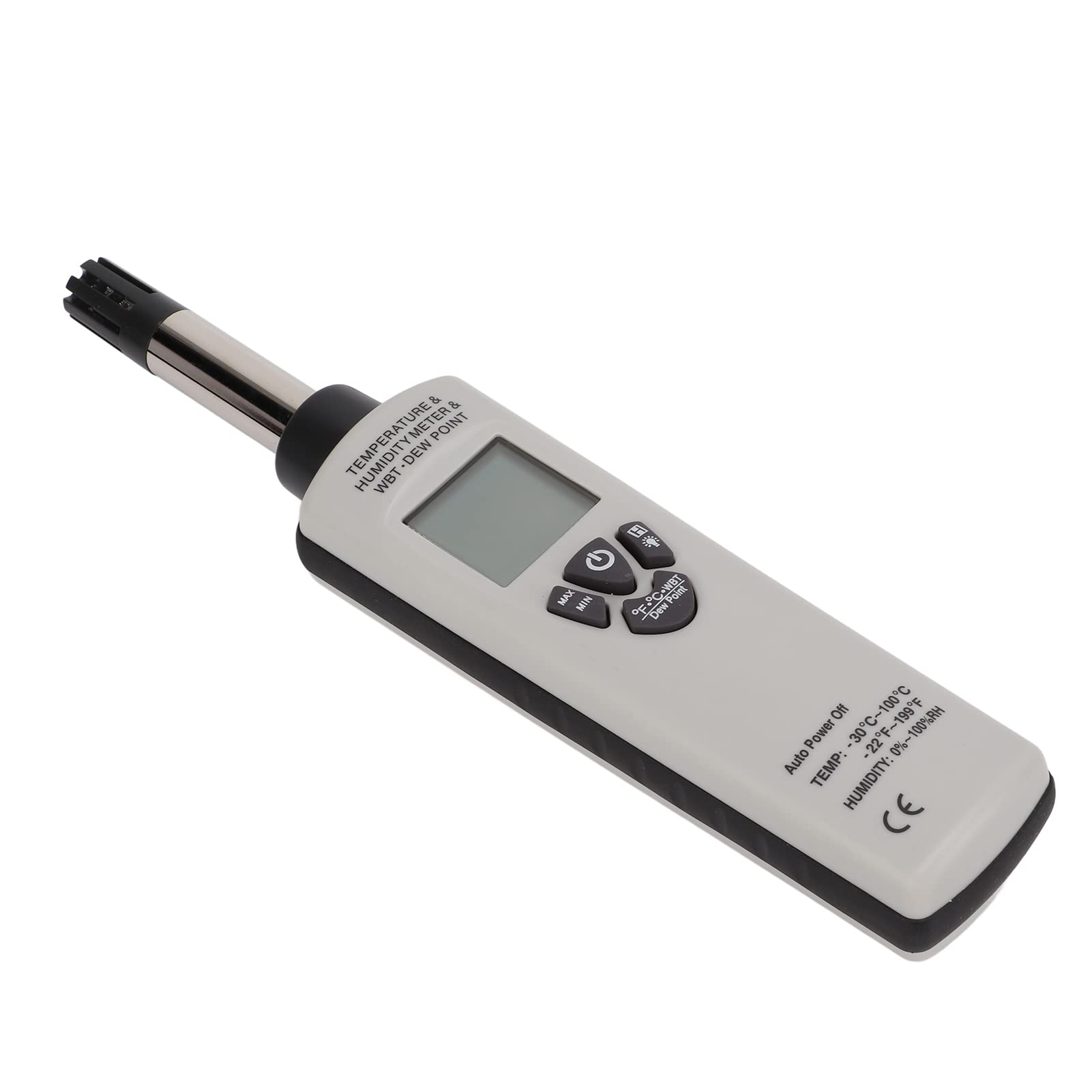 EVTSCAN DT-321S Industrial Thermometer & Hygrometer - High Accuracy Temperature Humidity Meter with Dew Point & Wet Bulb Measurement - Perfect for HVAC, Food Storage, Laboratory & Warehouse Monitoring