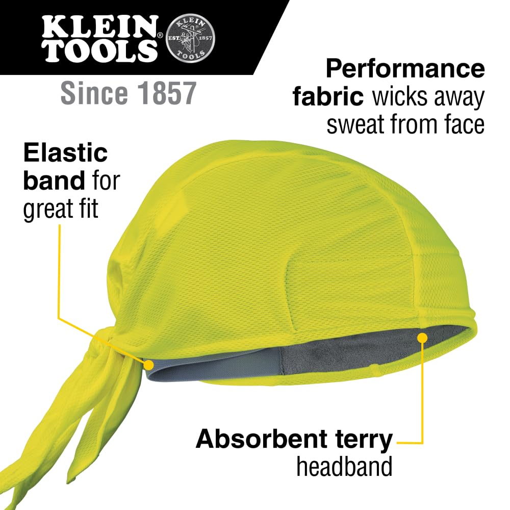KLEIN TOOLS Cooling Towels - High-Visibility Yellow for Sports & Outdoors