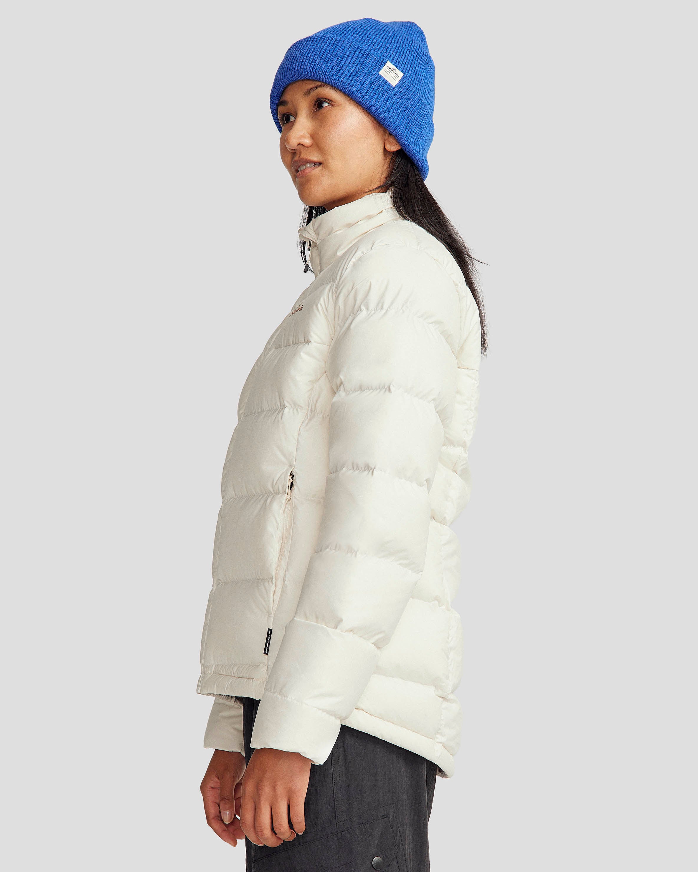 Women's Epiq Down Jacket - Natural/Mineral Color Waterproof Winter Coat for Outdoor Activities & Cold Weather