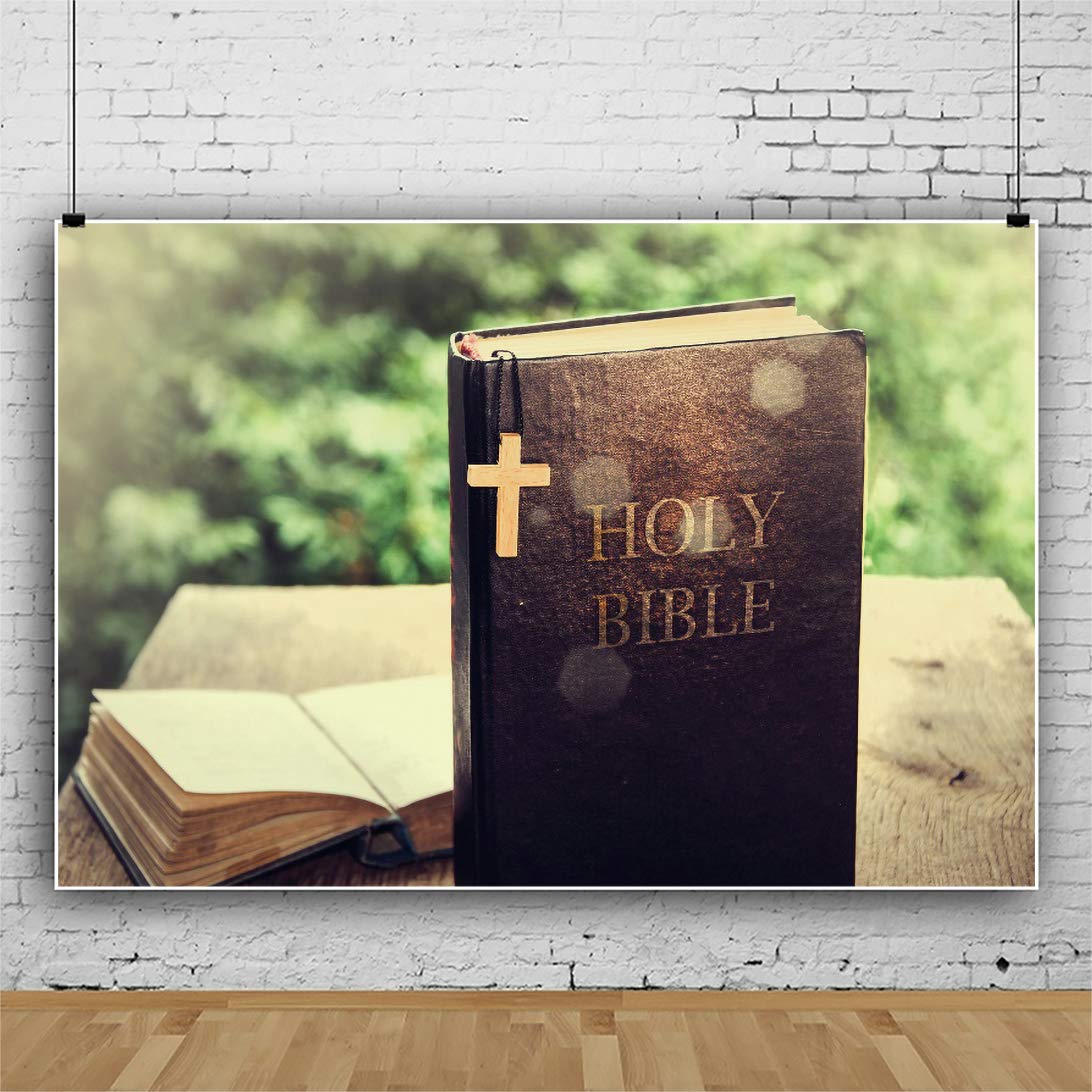 5x3ft Holy Bible Backdrop - Jesus Christ Church Decor for Photography & Events