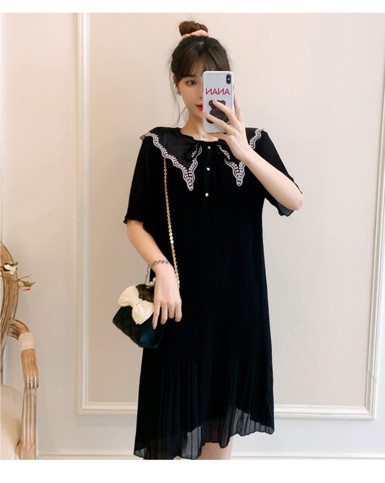 Women's Activewear Dresses - Casual Maternity Summer Dress Korean Style Cute Thin Dress for Yoga, Travel & Everyday Wear