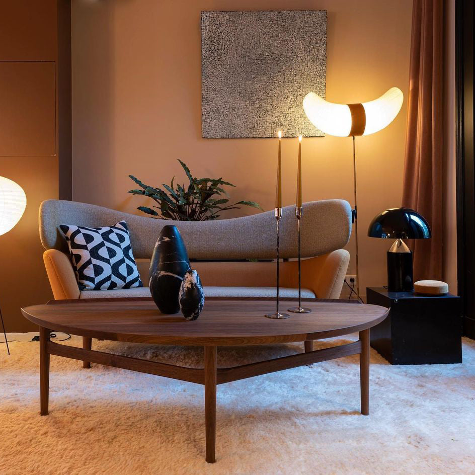 Atollo Modern Metal Table Lamp - Minimalist Design for Living Room, Bedroom & Office - Dimmable LED Desk Light for Home Decor & Workspace Lighting
