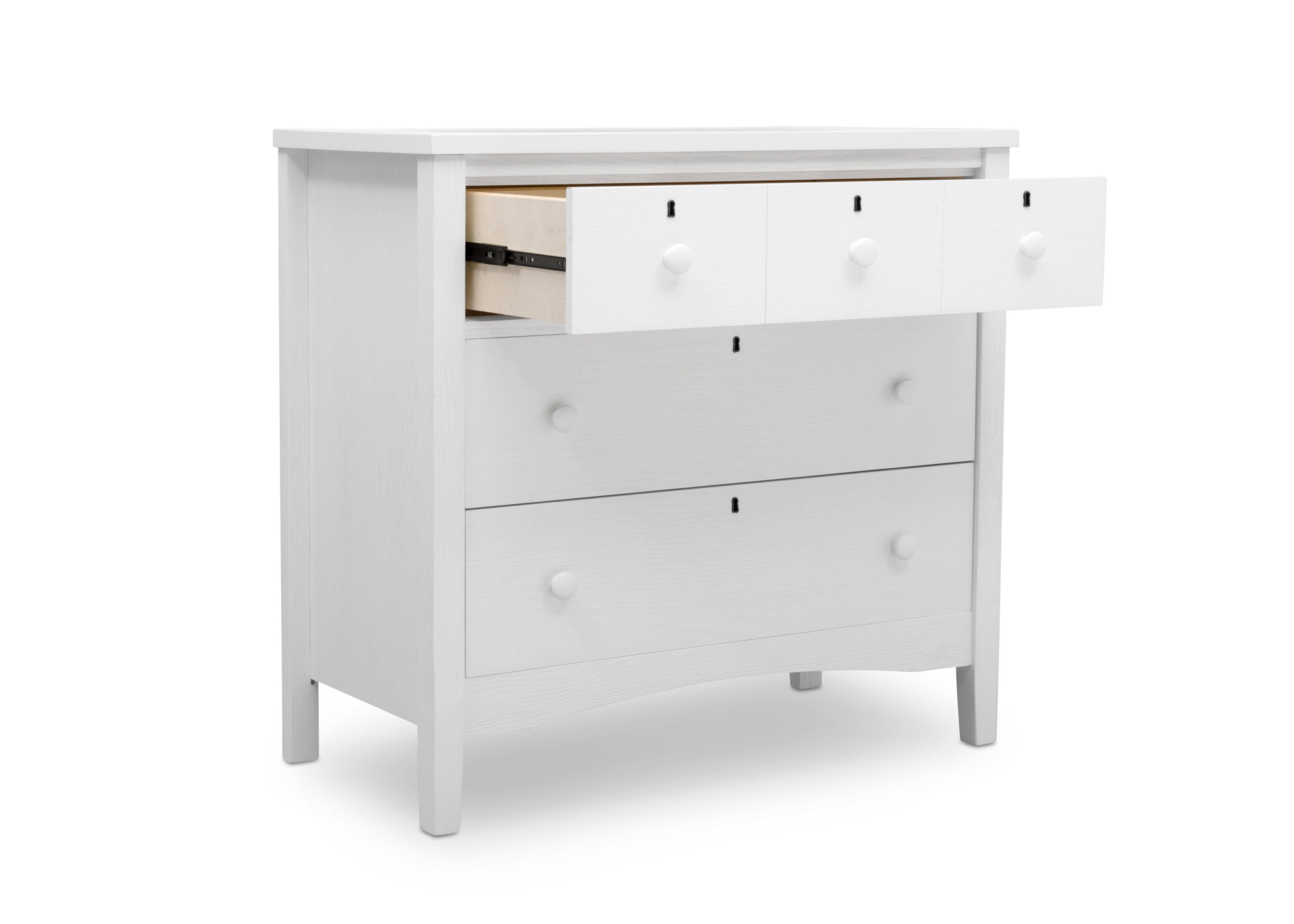 Farmhouse Style 3-Drawer Baby Dresser with Changing Table Top | Interlocking Drawers for Nursery & Bedroom Organization | Perfect for Diaper Changes & Baby Clothes Storage