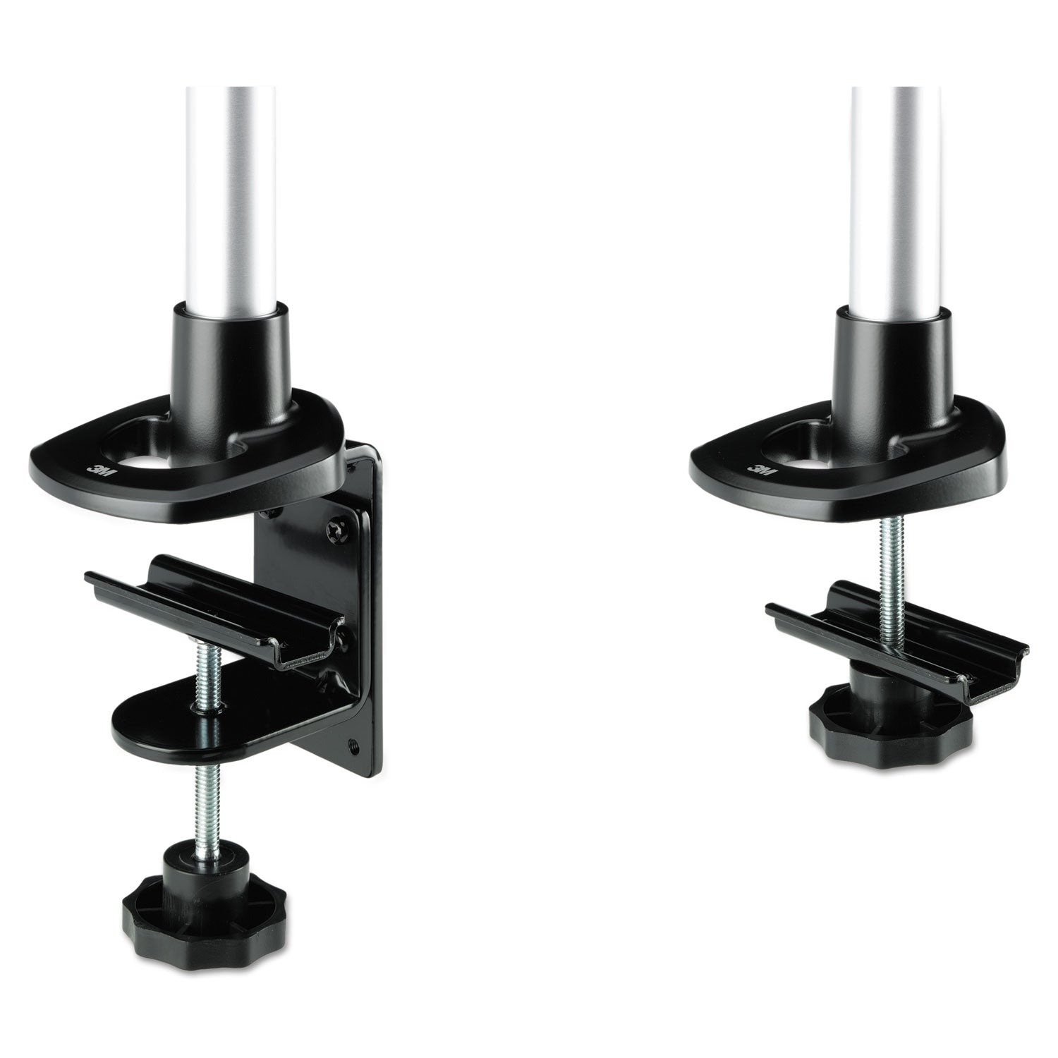 3M™ Dual Swivel Monitor Arm - 360° Rotation, 15°-90° Tilt & 180° Pan Adjustable Black/Gray Stand - Holds Up to 30 lbs - Perfect for Home Office, Gaming & Workspace Ergonomics