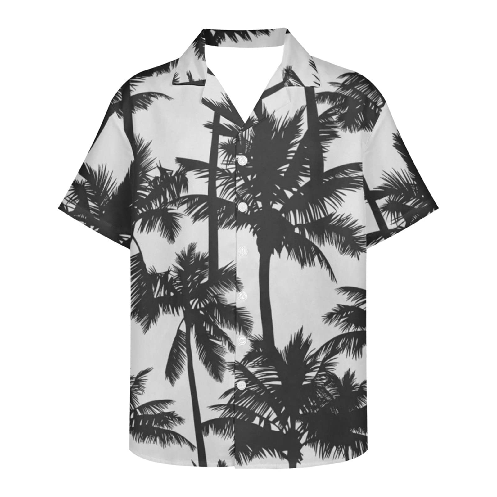 Frestree Men's Hawaiian Shirt Short Sleeve Button Down Dress Shirt - Breathable Quick Dry Summer Casual Shirt for Beach Vacation, Party & Work | Regular Fit with Collar