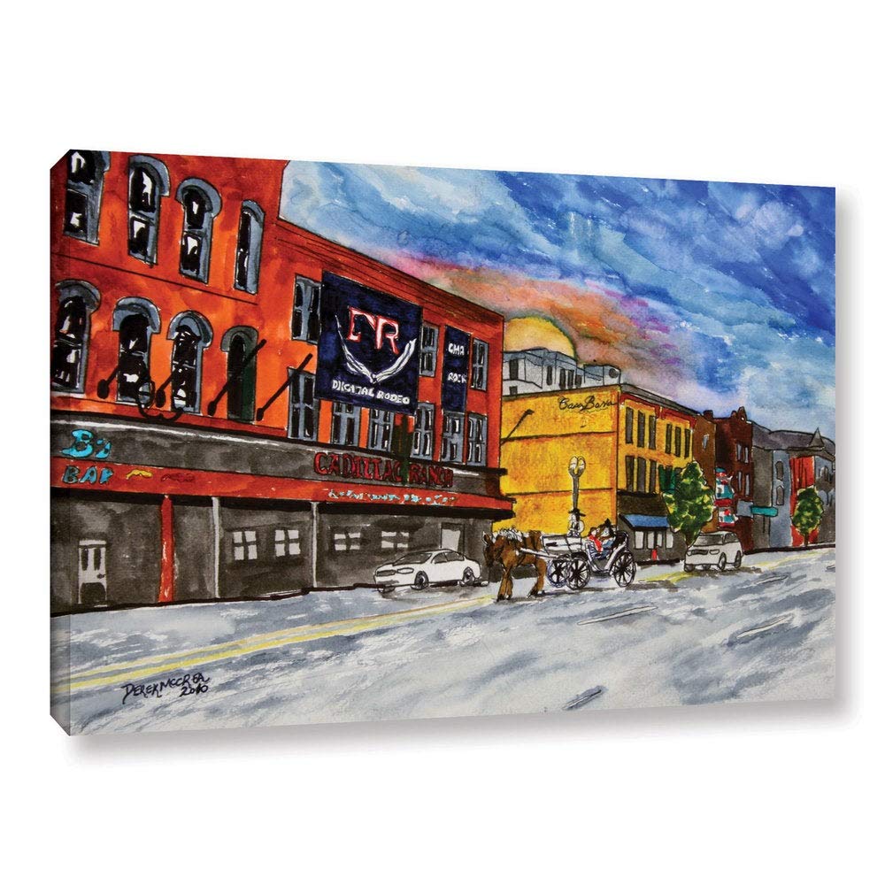 Derek McCrea 'Cadillac Ranch Nashville' Canvas Art Print - 16x24 Inch Gallery Wrapped Wall Decor for Living Room, Bedroom & Office