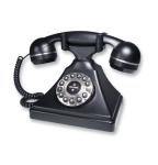 Cetis - Vintage Retro Black Desk Phone for Office & Home Decor | Classic Rotary Style Telephone for Landline Use