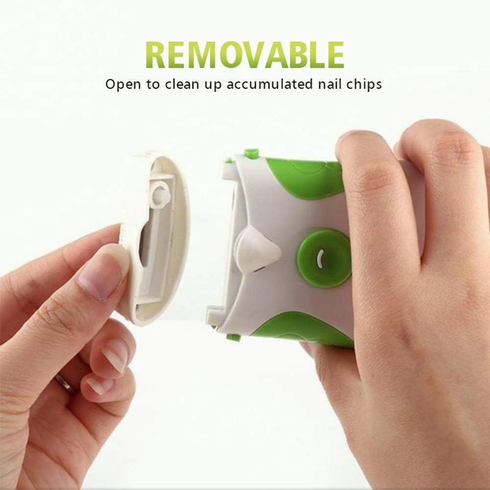 Electric Nail Trimmer and File 2-in-1 - Safe Professional Manicure Pedicure Tool for Fingernails & Toenails - Effortless Nail Care for Men & Women - Perfect for Home Use, Travel, and Salon Treatments
