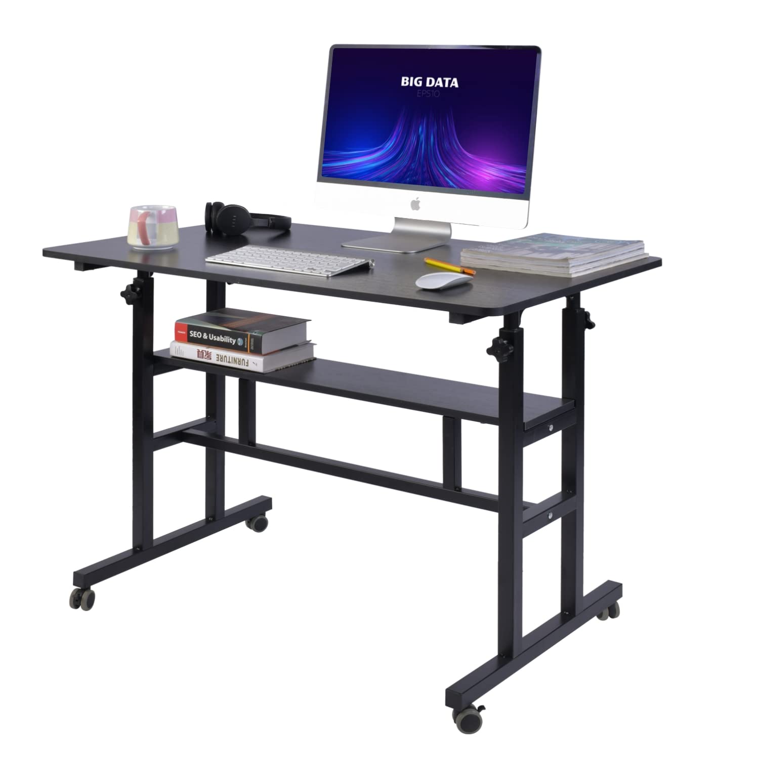 AIZ Adjustable Mobile Standing Desk - 31.5