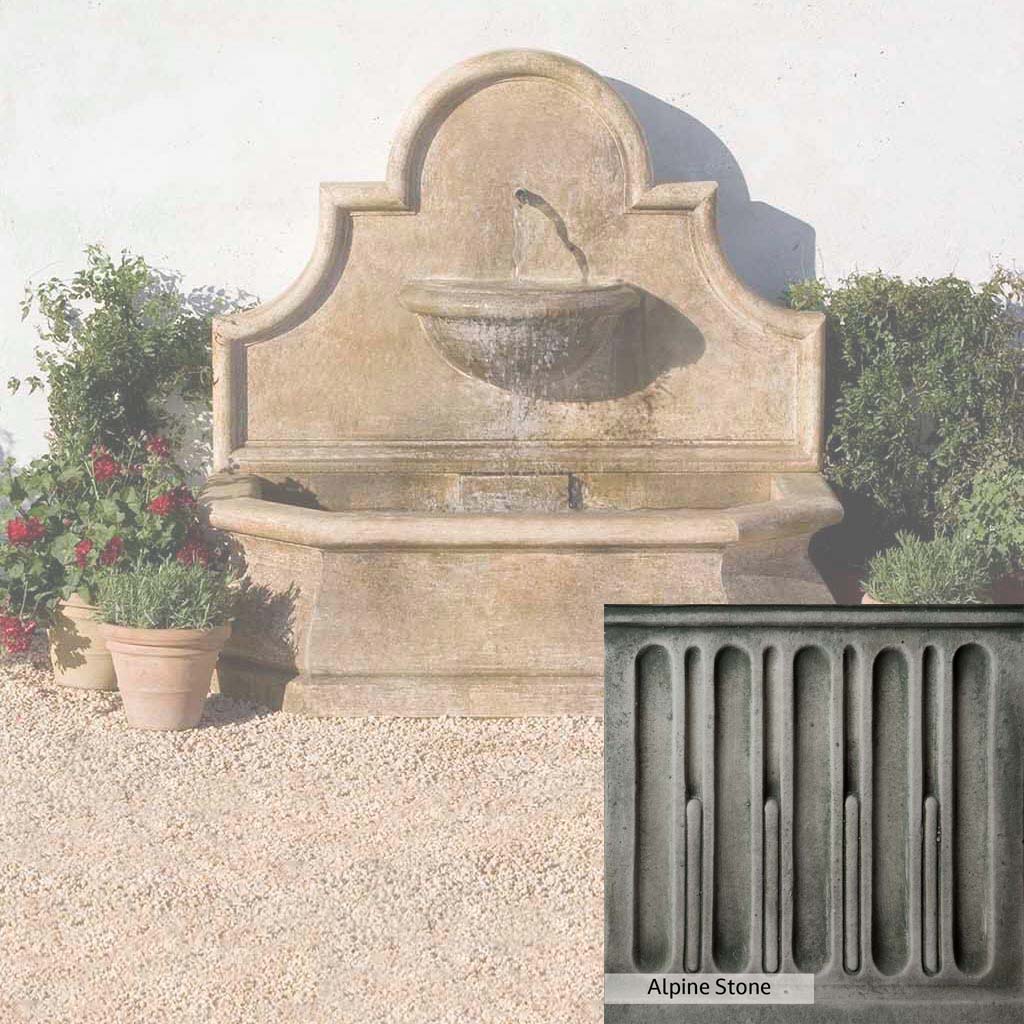 Campania International Andalusia Wall Fountain - Outdoor Garden Decor, Spanish-Inspired Water Feature for Patio, Yard & Landscape Design