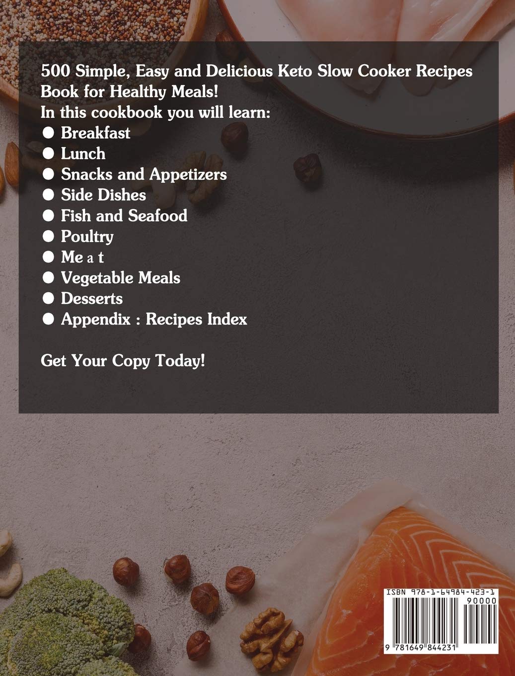 500 Easy Keto Slow Cooker Recipes for Rapid Fat Loss | The Complete Keto Slow Cooker Cookbook | Perfect for Meal Prep & Weight Loss Journey