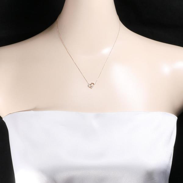 4℃ K10PG Aquamarine Diamond Pendant Necklace - Elegant 14K Gold Plated Jewelry for Women, Perfect Gift for Anniversary, Birthday & Valentine's Day