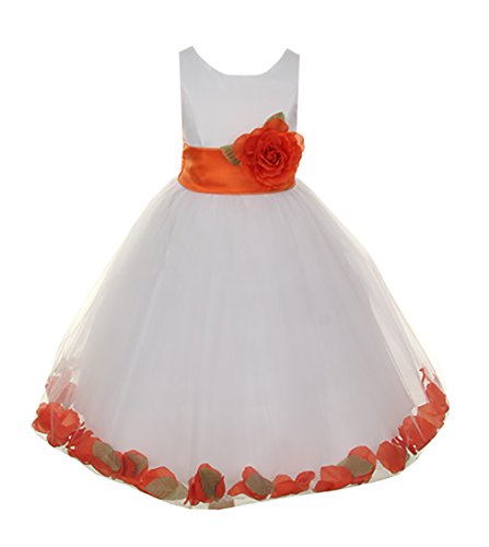 White With Orange Sash, Flower & Petals