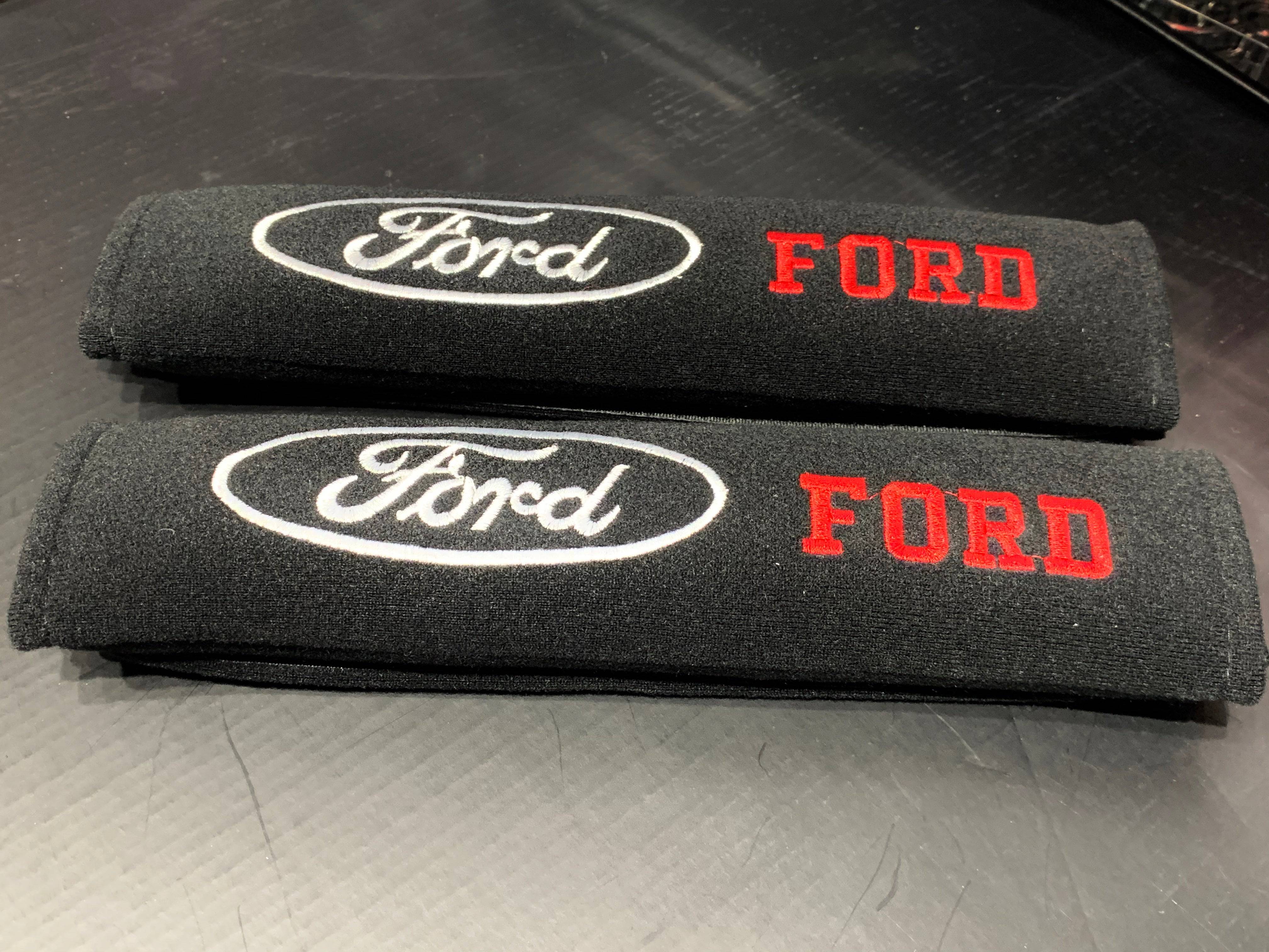 Ford Seat Belt Pad Cover Protectors - Soft Shoulder Pads for Comfort & Safety - Perfect for Long Drives, Road Trips, and Daily Commutes