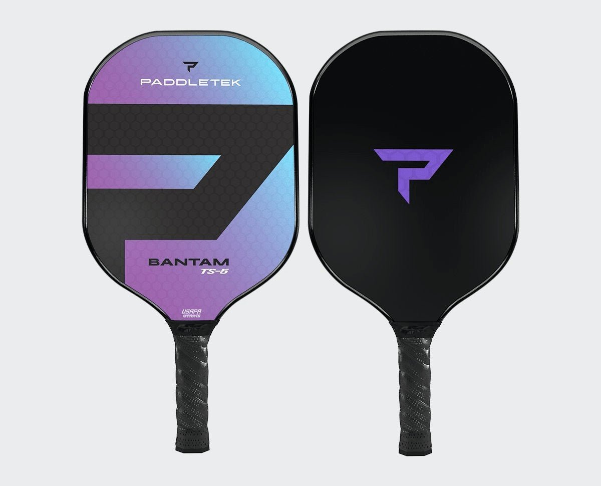 Paddletek Bantam TS-5 Pickleball Paddle | Lightweight Carbon Fiber | USA Made | Perfect for Beginners & Intermediate Players | Indoor & Outdoor Court Use