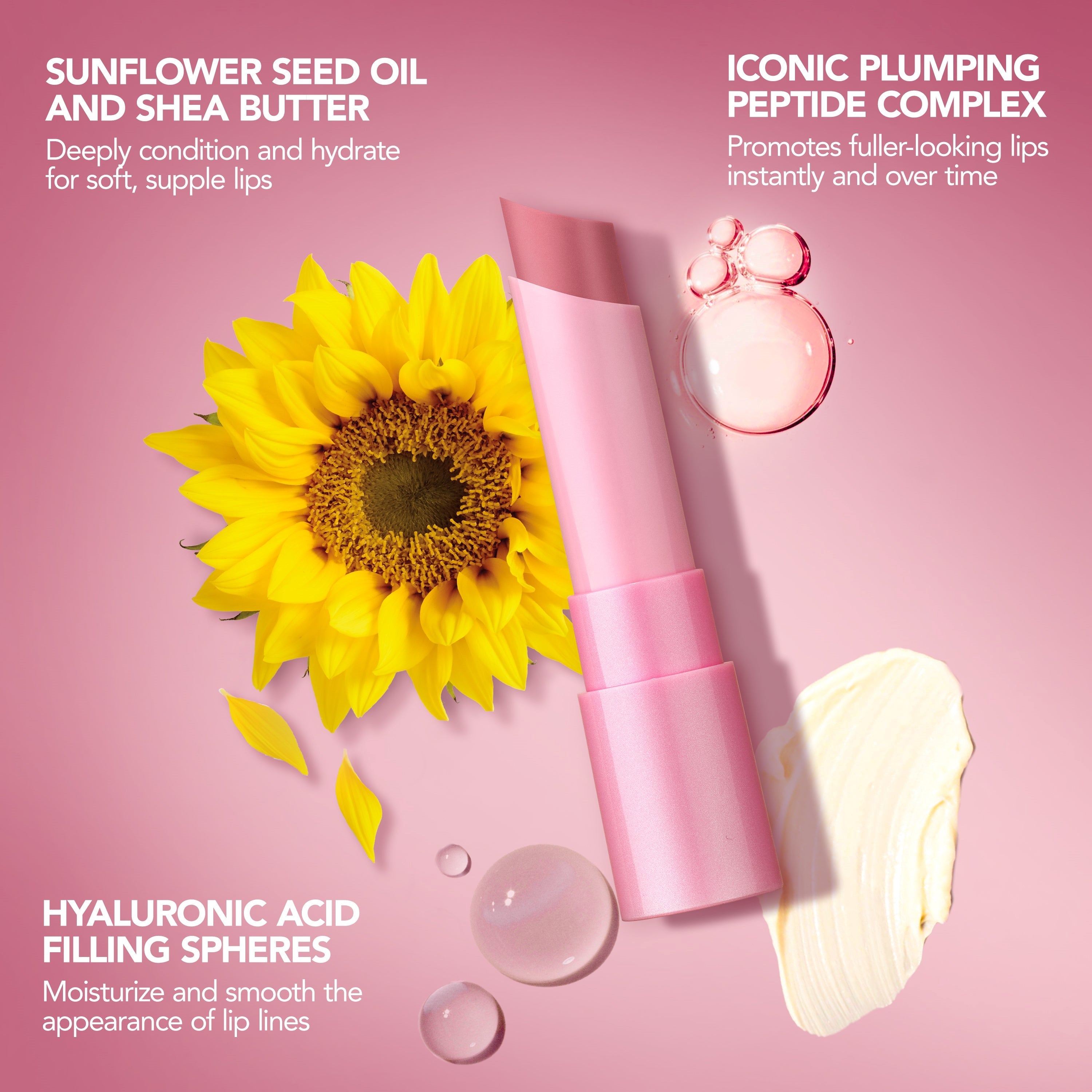 Full On™ Plumping Lip Glow Balm - Hydrating Lip Plumper with Vitamin E | Perfect for Dry Lips, Daily Moisturizing & Night Care