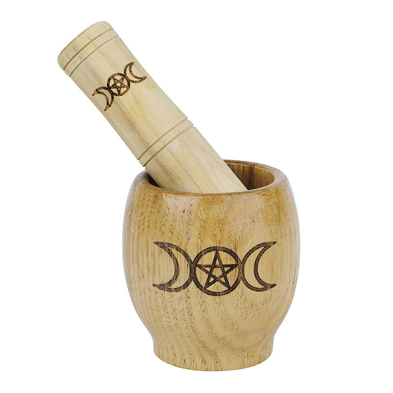 Premium Wooden Mortar and Pestle Set - Natural, Hygienic Spice Grinder for Herbs, Seasonings, Pastes, Pestos & Guacamole - Perfect for Home Cooking, Baking & Gourmet Recipes