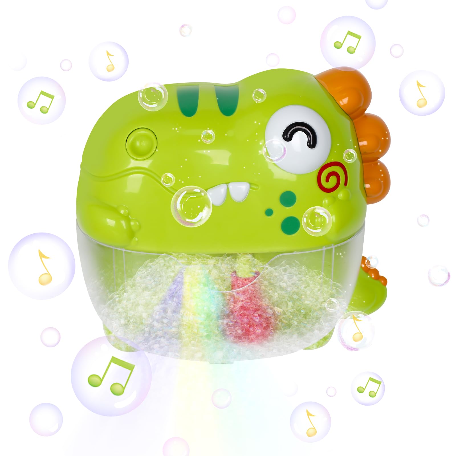 Dinosaur Bath Bubble Maker Toy for Toddlers 1-3 Years - Waterproof Musical Bath Toy for Baby Shower Play