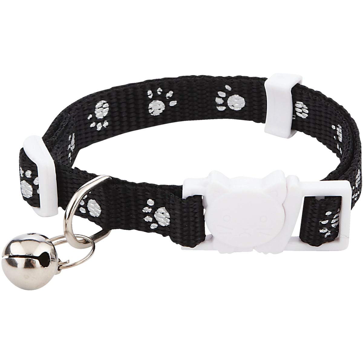 Breakaway Pet Cat Collar - Safe & Adjustable Kitten Collar with Bell | Perfect for Indoor/Outdoor Cats, ID Tags & Nighttime Visibility