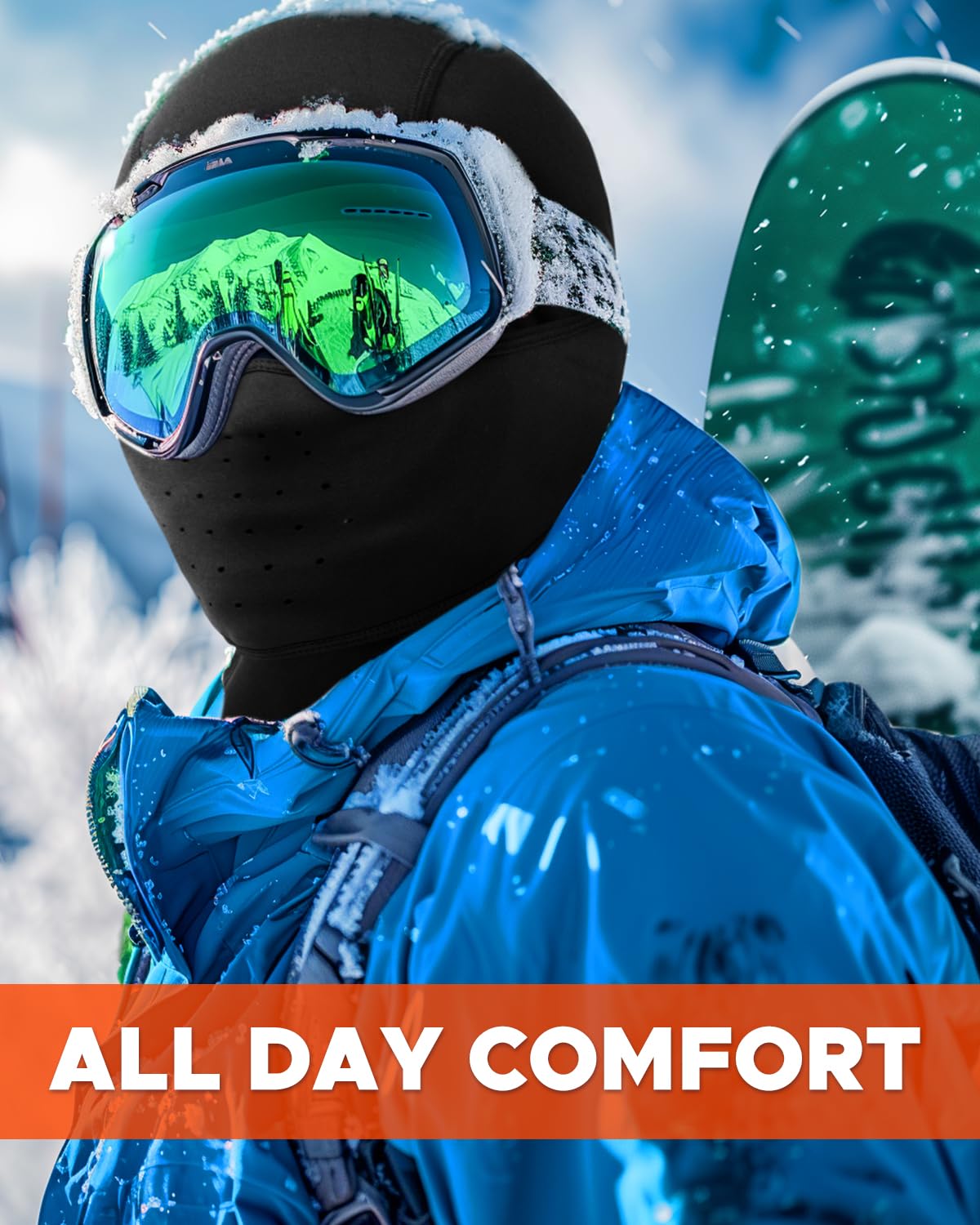 Winter Fleece Ski Mask Balaclava for Men & Women - Adjustable Face Cover for Cold Weather, Skiing, Motorcycle Riding & Outdoor Activities